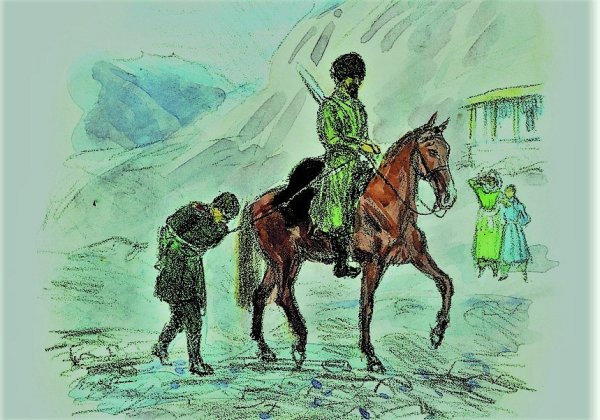 Рисунки к рассказу кавказский пленник карандашом легко (47 фото)