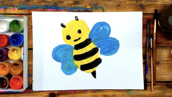 Идеи для срисовки пчела для детей легкие (90 фото)