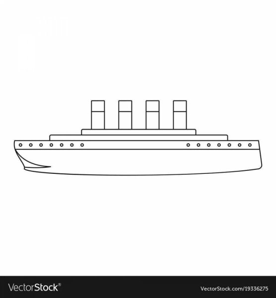 Как нарисовать Титаник в 3D — необычное изображение корабля, плывущего по бумаге