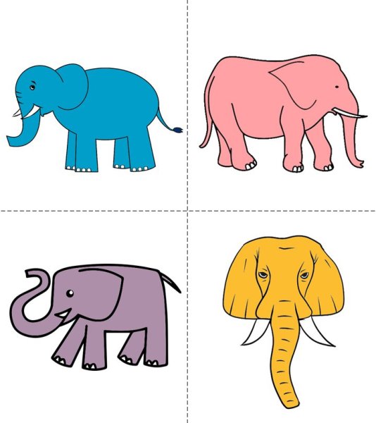 Идеи для срисовки слона для детей легкие (89 фото)