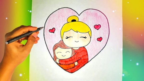Идеи для срисовки маме и папе легко (90 фото)