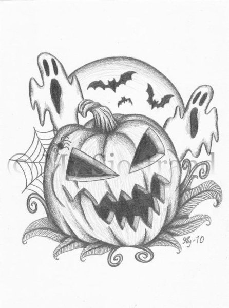 Идеи для срисовки на хэллоуин легко вампир (90 фото)