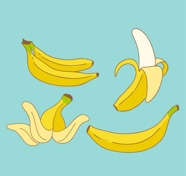 Идеи для срисовки банан для детей легкие (86 фото)