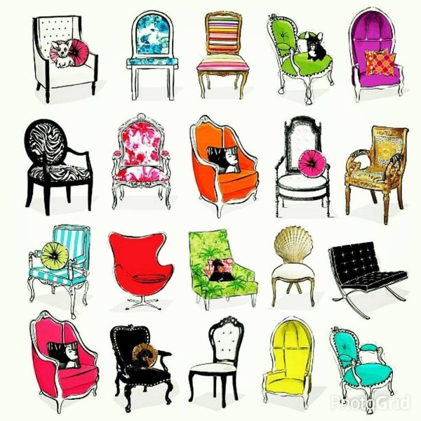 Идеи для срисовки стул для детей легкие (87 фото)