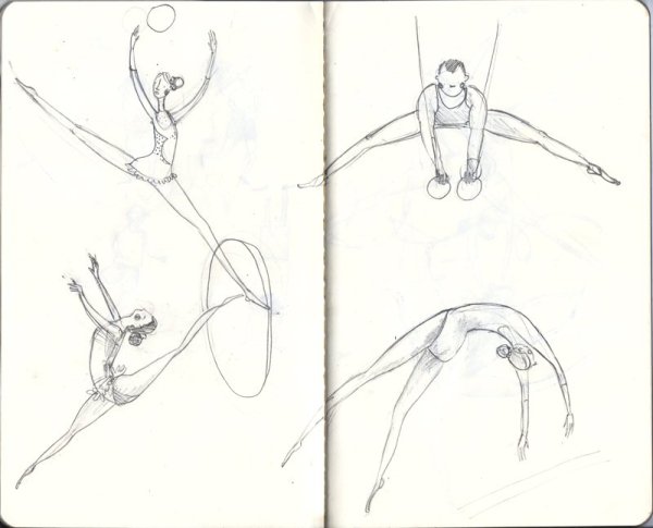 Идеи для срисовки гимнастка легко для детей (90 фото)