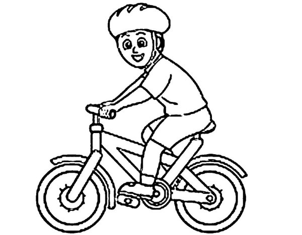 Идеи для срисовки мальчик на велосипеде легко (76 фото)
