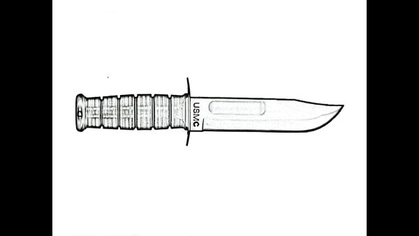Штык нож м9 раскраска