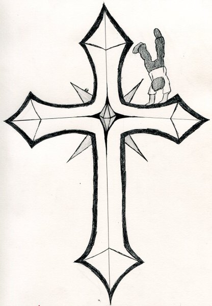 Крест рисунок