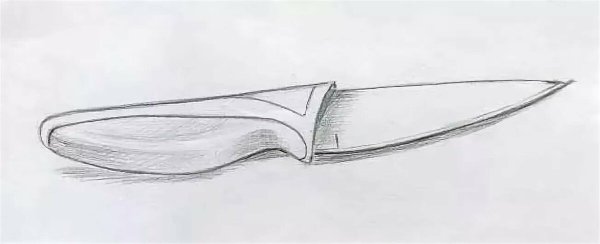 Наброски ножей карандашом
