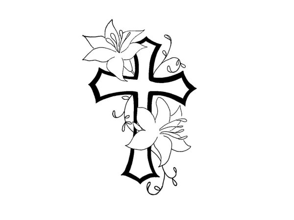 Крест рисунок