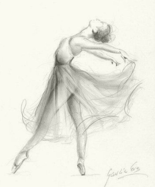 Танцовщица рисунок