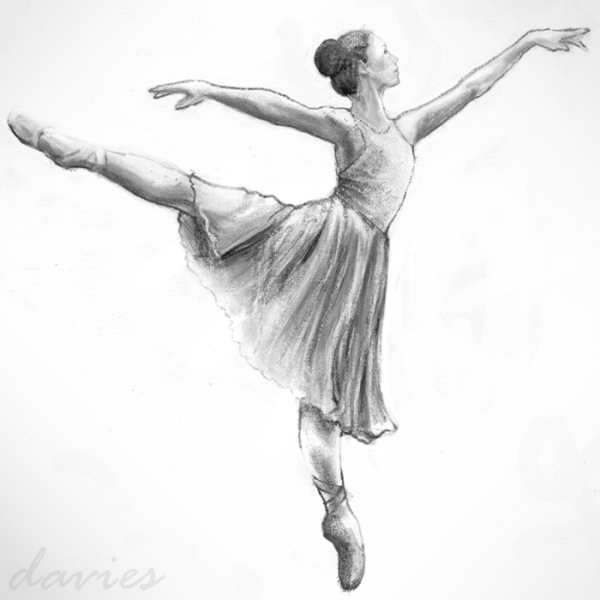 Человек в движении балерина