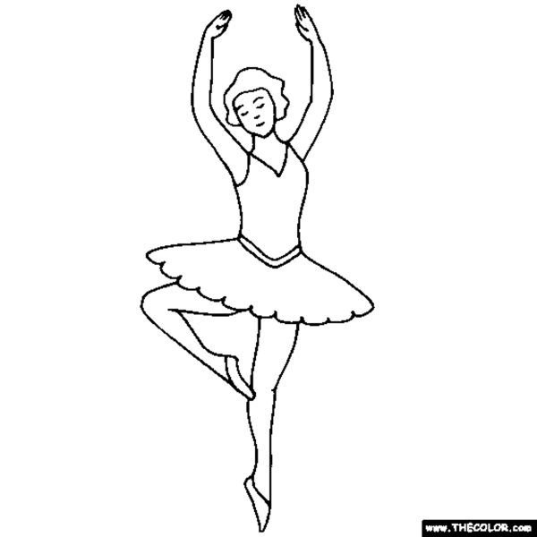 Рисунки балерины легкие