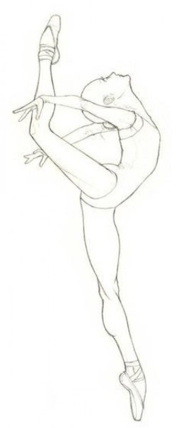 Идеи для срисовки балерины в танце легкие (90 фото)