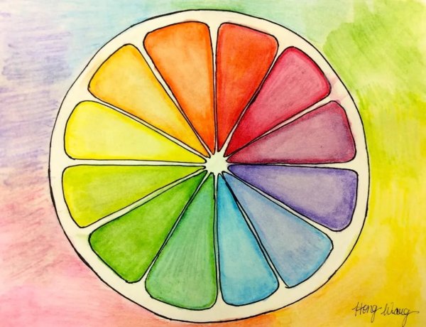 Цветовой круг для рисования