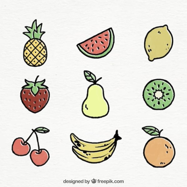 Идеи для срисовки милые фрукты (87 фото)
