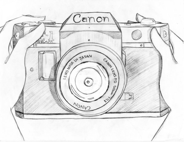 Идеи для срисовки милый фотоаппарат (90 фото)