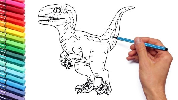 Динозавр Блю раскраска
