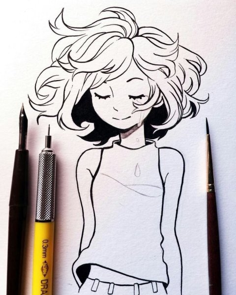 Идеи для срисовки красивые легкие карандашом для начинающих для девочек (90 фото)