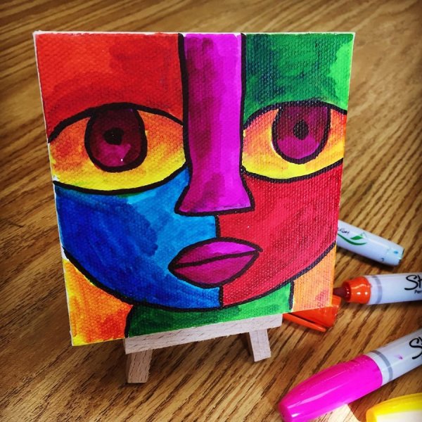 Идеи для срисовки красками для начинающих легкие ребенку для детей (90 фото)