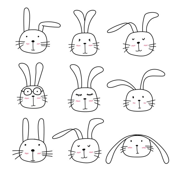 Идеи для срисовки кролика легкий карандашом для начинающих (90 фото)