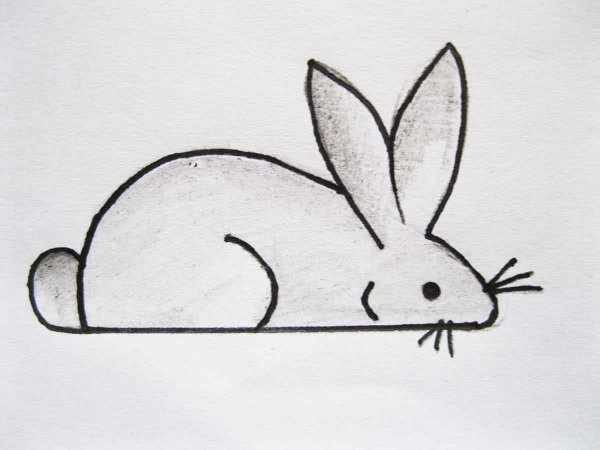 Идеи для срисовки кролик карандашом легкий поэтапно для начинающих (90 фото)