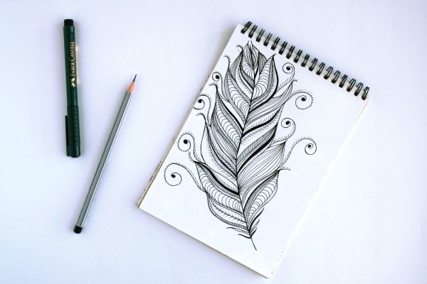 Идеи для срисовки простые черной ручкой для скетчбука для начинающих (90 фото)