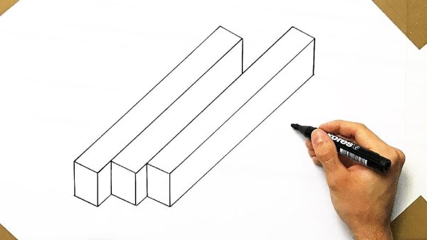 Идеи для срисовки 3д карандашом простые для начинающих (90 фото)