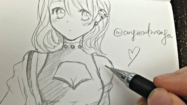 Идеи для срисовки аниме девочки простым карандашом для начинающих (90 фото)