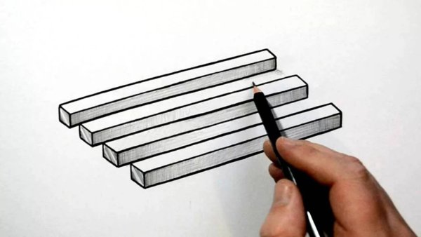 Иллюзии карандашом