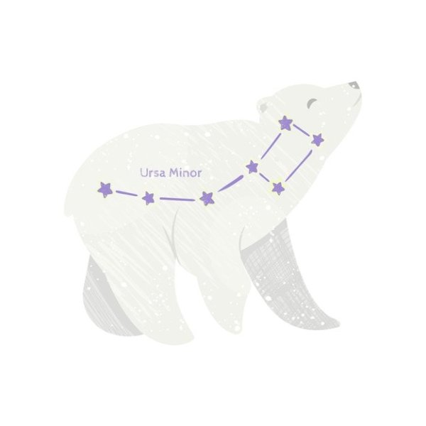Идеи для срисовки созвездие маленькой медведицы (86 фото)