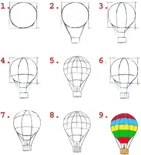 Идеи для срисовки воздушный шар маленький (90 фото)