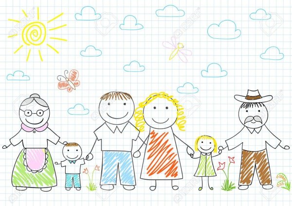 Идеи для срисовки семьи с маленьким ребенком (88 фото)