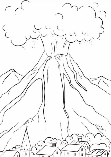 Идеи для срисовки вулкана маленький (90 фото)