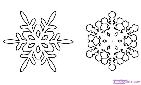 Идеи для срисовки маленьких снежинок для вырезания (90 фото)
