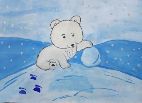 Идеи для срисовки белый медведь маленький (90 фото)