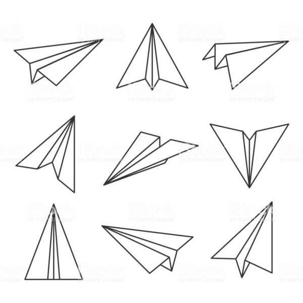 Идеи для срисовки маленький бумажный самолетик (88 фото)