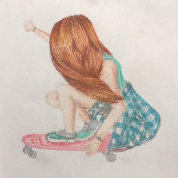Идеи для срисовки девочка маленькая сбоку (90 фото)