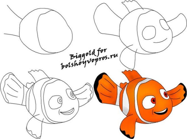Идеи для срисовки маленькая рыбка дори (90 фото)