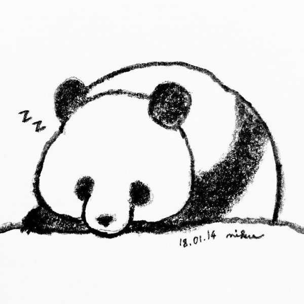 Идеи для срисовки панда маленькая картинка (90 фото)
