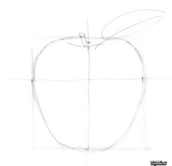 Идеи для срисовки красивое яблоко поэтапно (90 фото)