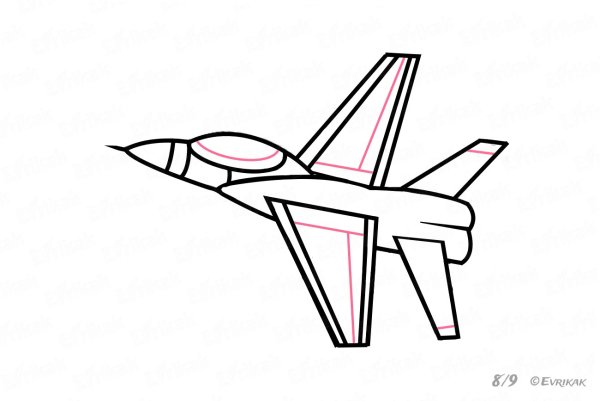 Идеи для срисовки самолетов карандашом поэтапно легко (83 фото)
