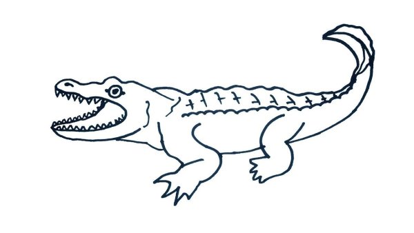 Идеи для срисовки крокодил для детей карандашом поэтапно легко (90 фото)
