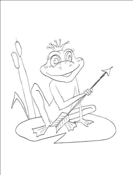 Рисунок царевны лягушки