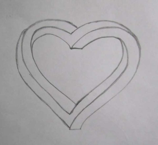 Идеи для срисовки красивое сердечко карандашом поэтапно (90 фото)