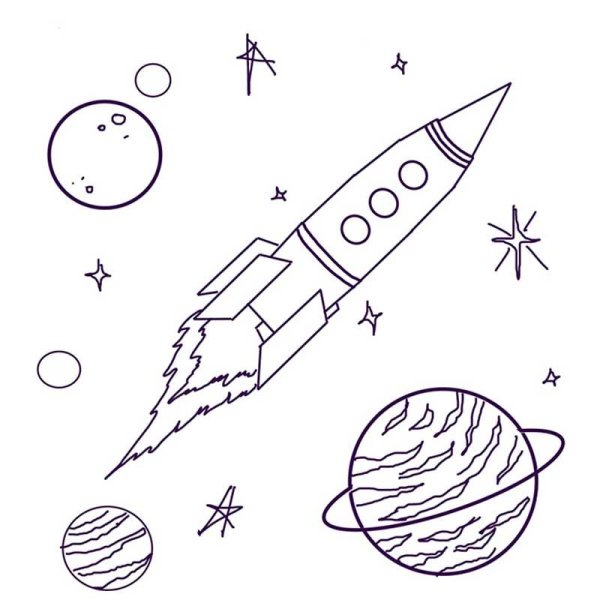 Идеи для срисовки космос красивый поэтапно (90 фото)