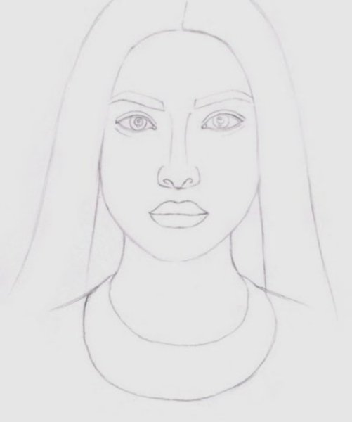 Идеи для срисовки простой лица карандашом поэтапно (90 фото)