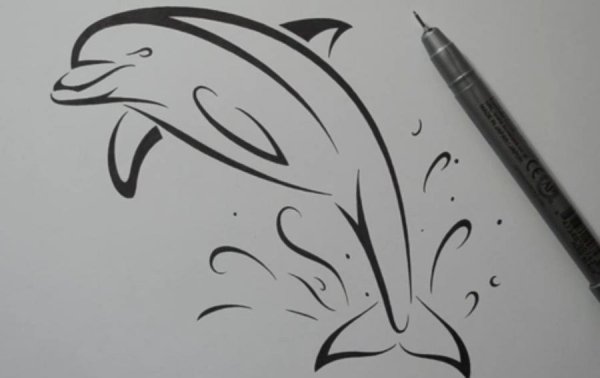 Идеи для срисовки черной ручкой простые поэтапно (90 фото)