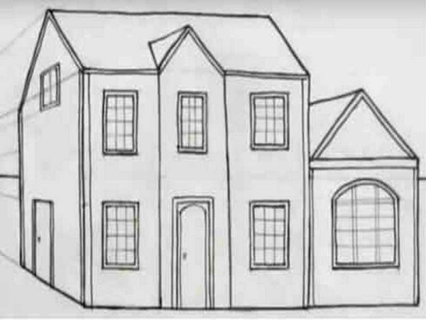 Идеи для срисовки простые дом карандашом поэтапно (90 фото)