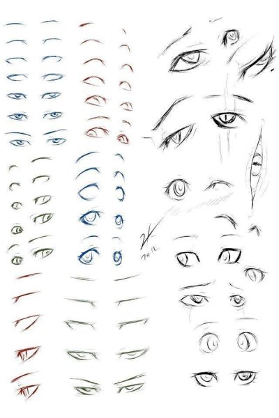 Идеи для срисовки глаз простой аниме поэтапно (90 фото)